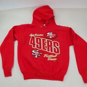 Vintage Sportswear SF 49ers 1993 NFLP Red Hoodie‎ Boys 14-16
